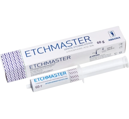 ETCHMASTER 36% - стоматологический протравочный гель с серебром, 60г., ARCONA