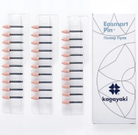 полир "kagayaki ensmart pin" - пуля розовый (силикон) µ 32 - пластиковый держатель, 30шт/уп