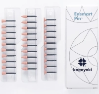 набор полиров "kagayaki ensmart pin" - диск, пуля, чашка - розовые (силикон), µ 32, уп/30шт
