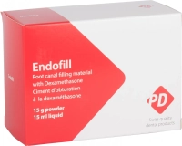 эндофил (15г порошок + 15мл жидкость) - материал для пломбирования каналов с дексаметазоном, pd