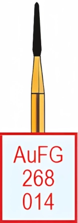 AuFG268014 Бор алмазный FG - конус закругленный - 014 серый HORICO