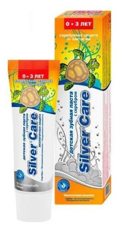 Детская зубная паста 0-3 лет. 30мл СЕРЕБРЯНАЯ ЗАЩИТА
