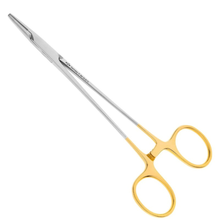 Иглодержатель хирургический прямой Mayo-Hegar TC, 16см, 20 -25* (HLW Dental Instruments)