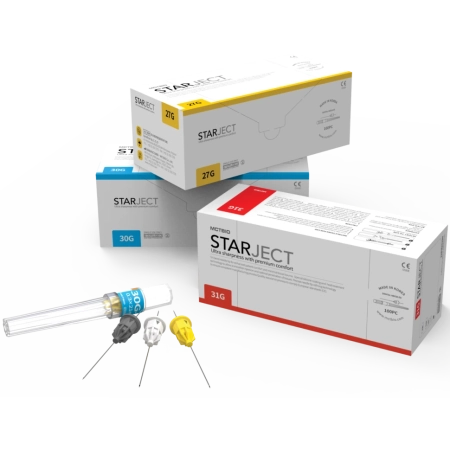 иглы карпульные starject 0.3х12 мм 30g-xs (100 шт) mctbio