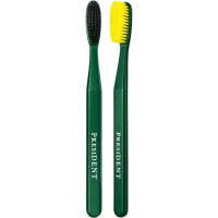 зубная щетка president classic 7 мил (2 штуки в наборе) арт.4900.04, цвет в ассортименте