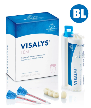 Visalys TEMP BL Normal pack - д/временных коронок и мостов, 50мл+15канюль (Kettenbach)