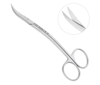 ножницы хирургические двойной изгиб la grange 13,5см 19-8*  (hlw dental instruments)