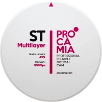 циркониевый диск procamia st multilayer 98*18 d3