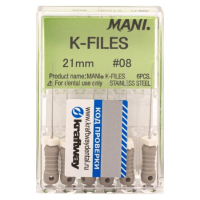 k-files 21 мм, №08, 6шт (mani)