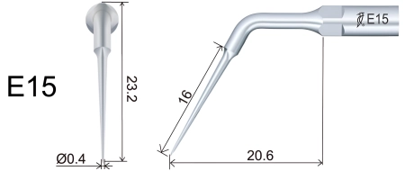 насадка e15 к скайлеру эндодонтическая (подходит к ems), woodpecker