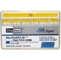 бумажные штифты - конусность 06 - №50 - 100 штук, diadent