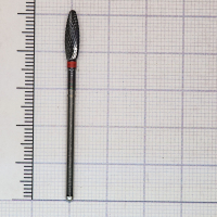 s277140040 фреза твс - олива - 040 красный насечка крестообразная мелкая. мет. сплавы пластмасса   h