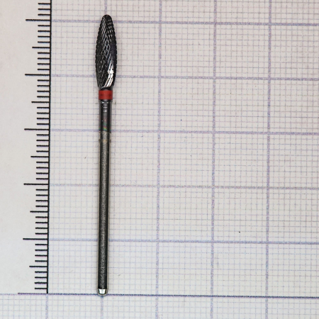 S277140040 Фреза твс - олива - 040 красный насечка крестообразная мелкая. мет. сплавы пластмасса   H