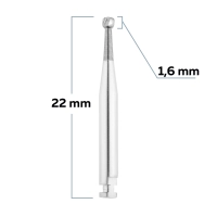 c1204016 бор твердосплавный - шар - 016  угловой наконечник  horico