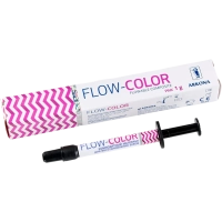 flow-color розовый - микрогибридный светоотверждаемый композит типа "flow"с фтором, 1г., arcona