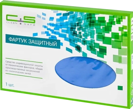 Фартук защитный голубой MEDIUM-II 70*100см CLEAN+SAFE