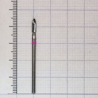 289134023 фреза твс - цилиндр - 023 розовый тонкие прямые лезвия со спиральной поперечной насечкой h