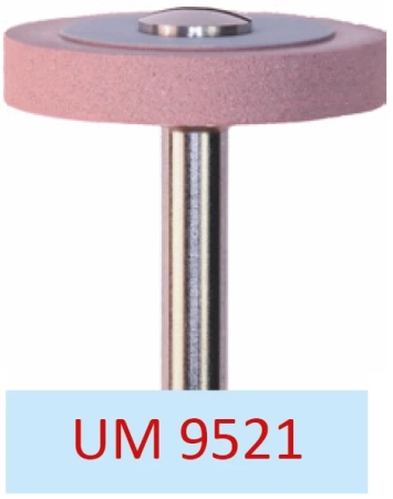 UM9521 Диск полировальный-Розовый (средняя зернистость) - полировка керамики, циркона, Ø 15мм., HOR