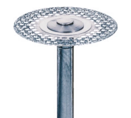 W934140 Диск алмазный d=14mm двухсторонний, перфорированный, серый  HORICO