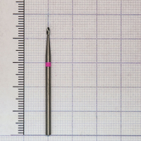 277134014 фреза твс - олива - 014 розовый тонкие прямые лезвия со спиральной поперечной насечкой