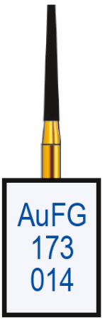 aufg173014 бор алмазный fg - конус усечённый - 014 серый horico