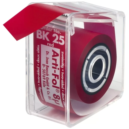 ВК 25 Артикуляционная фольга красная, двухсторонняя, 8мкм., 22мм*20м., Bausch