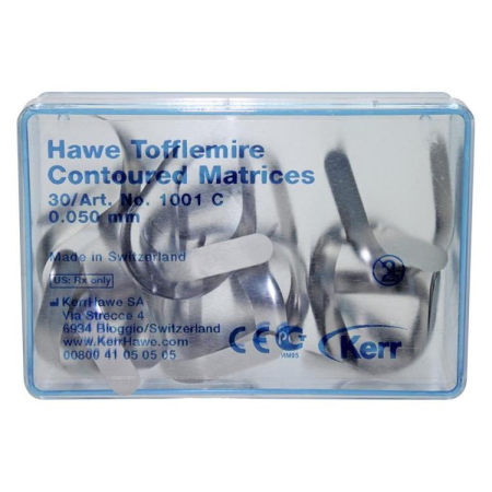 Матрицы Hawe Tofflemire Kerr Контурные 0.050 мм. 1001C