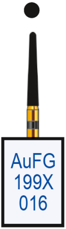 aufg199x016 бор алмазный fg - конус закругленный - 016 черный horico