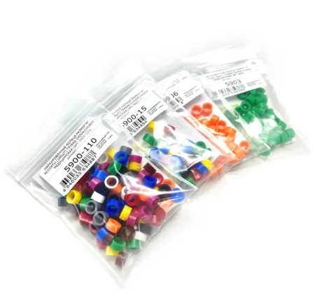 маркировочные кольца размер m зеленые (50 шт) fabri