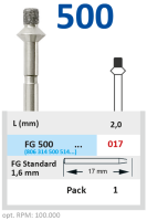 fg500017 бор алмазный fg - для формирования опорной площадки - 017 серый horico
