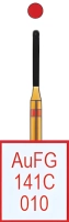 aufg141c010 бор алмазный fg - цилиндр закругленный - 010 красный horico