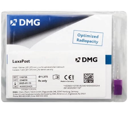 LuxaPost - инструмент-развертка для подготовки корневых каналов 1.375 мм, 110735, DMG