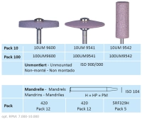 um9541 линза - карбид кремния на силиконовой связке - для обработки керамики, матовый глянец, horico