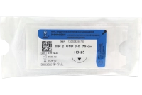 унифлекс мононить поливинилиденфторидная синяя l=75см usp 3/0 hs-25 "линтекс"