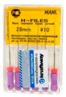 h-files 28 мм, №10, 6шт (mani)
