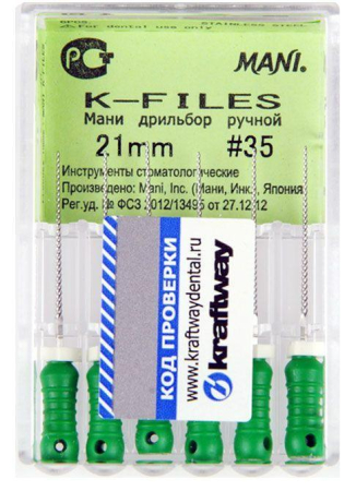 K-Files 21 мм, №35, 6шт (MANI)
