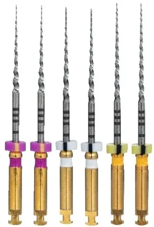 Ultratapers Engine 31мм в наборе: S1-F1 (S1x2, S2x2, F1x2) машинные файлы NiTi (6 шт) Eurofile