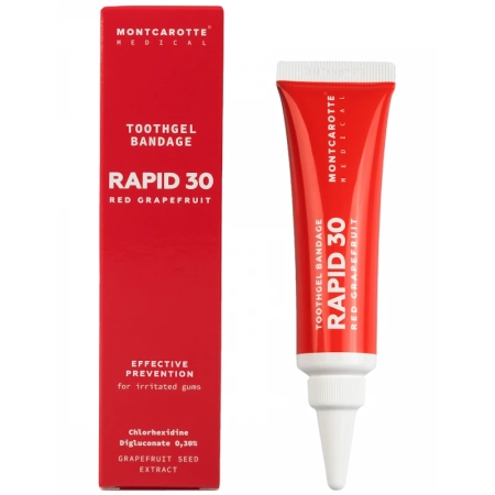 Зубной гель бандаж RAPID 30 (красный грейпфрут) 30 мл Montcarotte