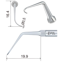 насадка p2l к скайлеру, левоугловая, для снятия зубных отложений (подходит к woodpecker, ems)