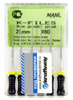 k-files 25 мм, №80, 6шт (mani)