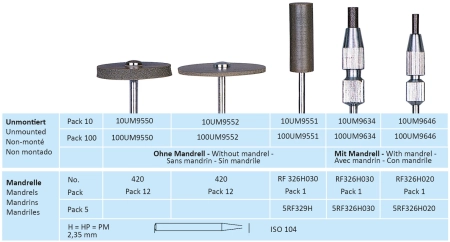 um9552 диск - карбид кремния на силиконовой связке - д/обработки хкс,  не благ/металлов