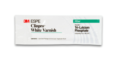 Clinpro White Varnish - фторосодержащее покрытие, 1 блистер*0.5мл., со вкусом мяты, 3M ESPE