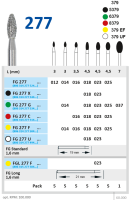 fgl277f023 бор алмазный fg - олива закругленная - 023 желтый horico