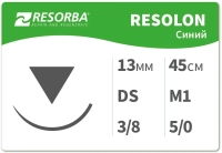 resolon / резолон шовный материал l=45см usp 5/0 ds 13 36шт./уп resorba