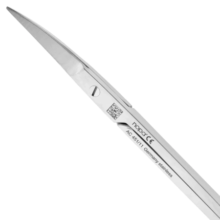 ножницы iris изогнутые острые, 11,5 см ас 451/11, nopa instruments