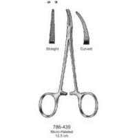 зажим москит "micro-halsted" изогнутый 125 мм 1х2 (439) cornerstone