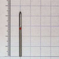 292140023 фреза твс - цилиндр остр. - 023 красный насечка крестообразная мелкая. мет. сплавы пластма