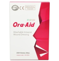 заживляющий пластырь для слизистой рта ora-aid 25*15 мм (20 шт) tbm