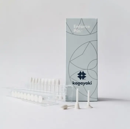 набор полиров "kagayaki enforce pin" (пуля,диск,чашка) - белые (уретан), µ 125, уп/30шт