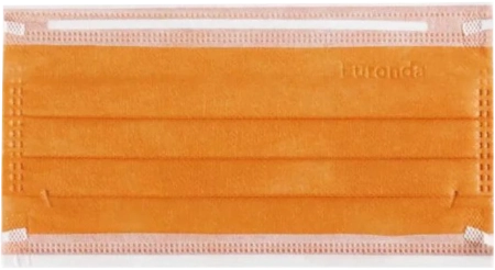 Маски защита 3, трехслойные, 50шт., ОРАНЖЕВЫЕ, Euronda (ТК=20 уп)